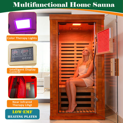 Wood Infrared Home Sauna Room