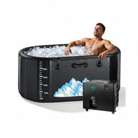 Cold Plunge Tub Built for Athletes, 248 Gallon Capacity, 1 HP Chiller, WiFi Water Treatment Kit