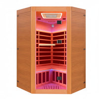 Infrared Sauna Built for Home Recovery, 2180W Heating, LED Ambient Light, Red Light Feature, Dual Speakers
