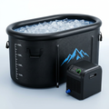 Cold Plunge Tub Built for Athletes, 248 Gallon Capacity, 1 HP Chiller, WiFi Water Treatment Kit
