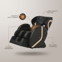 Full Body Massage Chair Designed for Complete Body Relief, Zero Gravity Position, 5 Programs, Heating Function — infographic