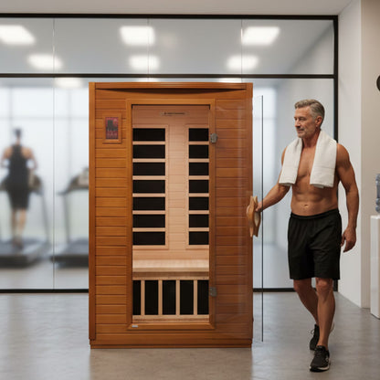 Andora 2-Person Low EMF FAR Infrared Sauna, Canadian Hemlock — product view 8