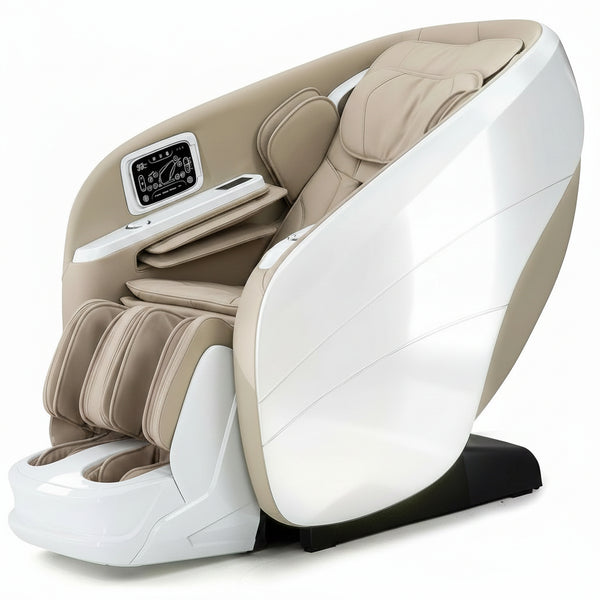 4D Massage Chair Full Body, Zero Gravity Recliner,34 Airbags Massage,20 Auto Massage Programs,Auto Body Scan,Ai Voice Control,55" SL Track,Beige