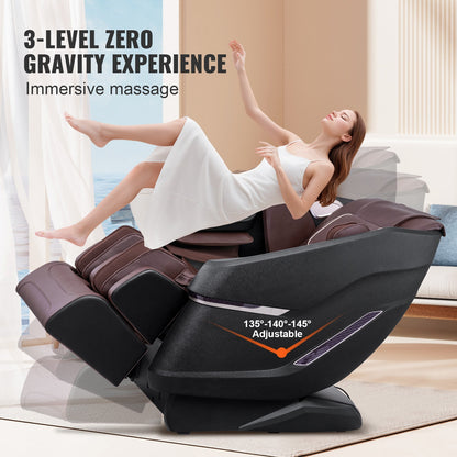 Full Body Massage Chair Zero Gravity 3D Shiatsu Recliner Sl-Track Heat, AI Voice — product view 3